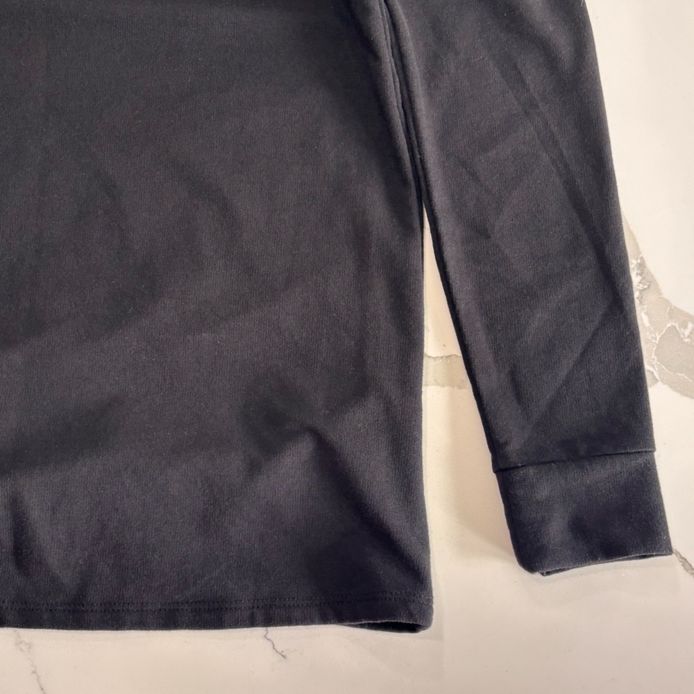 Rock & Republic Women’s Black Studded Twist Knot Hem Sweatshirt Top Size Small - Picture 12 of 15